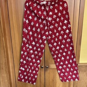 Garnet Hill Organic Cotton Flannel PJ Pants -S